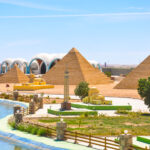 Mini Egypt park pyramids